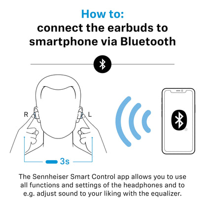 Sennheiser Momentum True Wireless 4 Smart Earbuds, Bluetooth 5.4, Crystal-Clear Sound, Noise Cancelling Earbuds, Comfortable Design, Up to 30HR Playtime, Adaptive ANC, LE Audio, Auracast – Black Black Copper