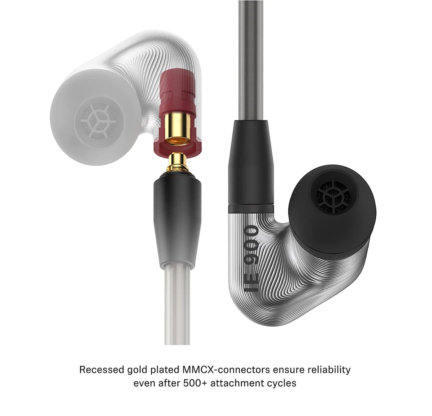 Sennheiser IE 900 Audiophile in-Ear Monitors - TrueResponse Transducers with X3R Technology for Balanced Sound, Detachable Cable with Flexible Ear Hooks, Includes Balanced Cables, 2-Year Warranty