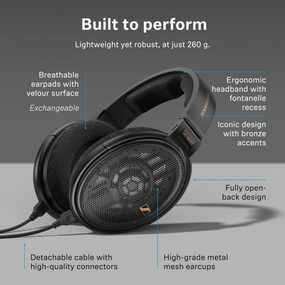 Sennheiser HD 660S2 - Audiophile Open-Back Headphones with Deep Bass Extension and Refined Acoustic Performance, Black for Premium, Black