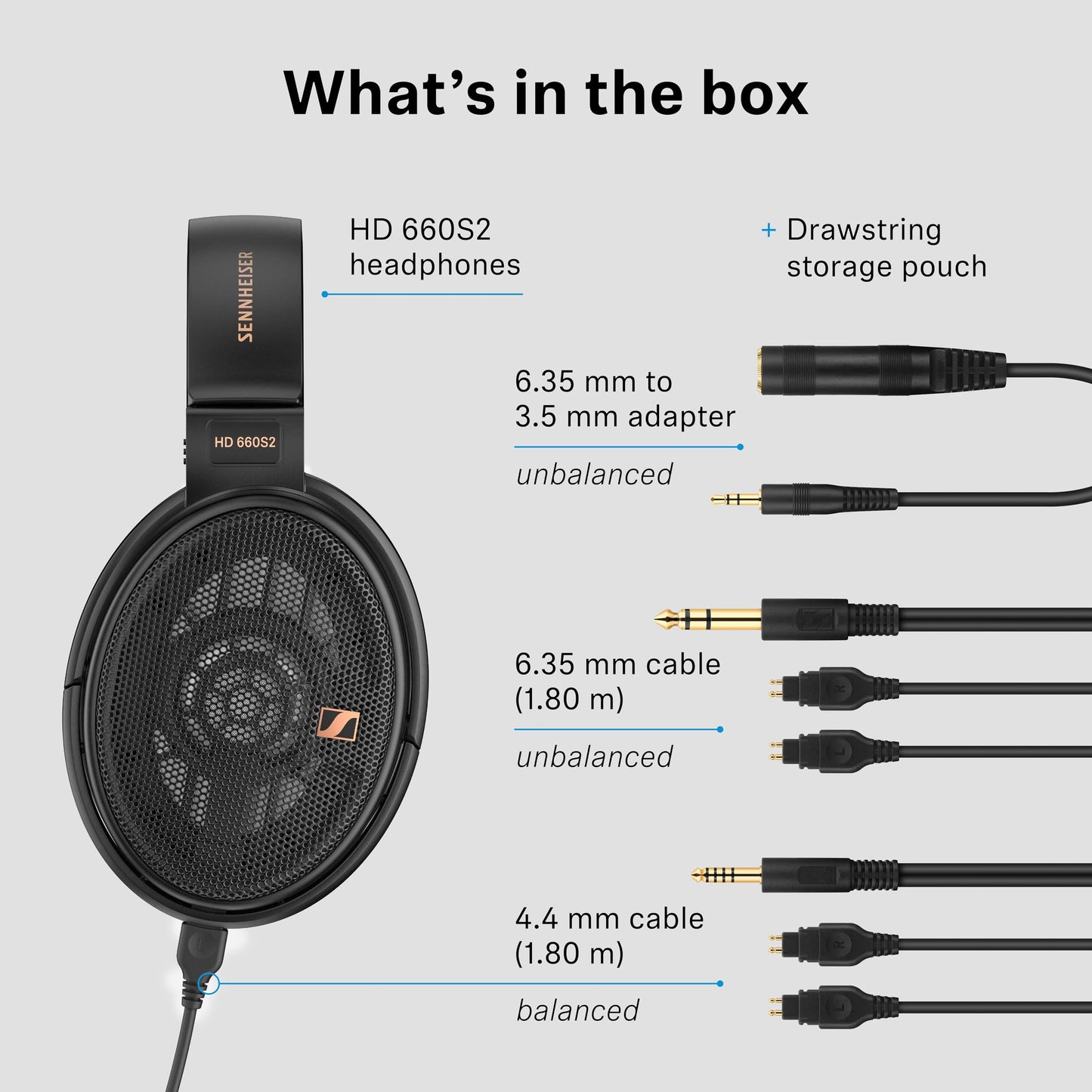Sennheiser HD 660S2 - Audiophile Open-Back Headphones with Deep Bass Extension and Refined Acoustic Performance, Black for Premium, Black