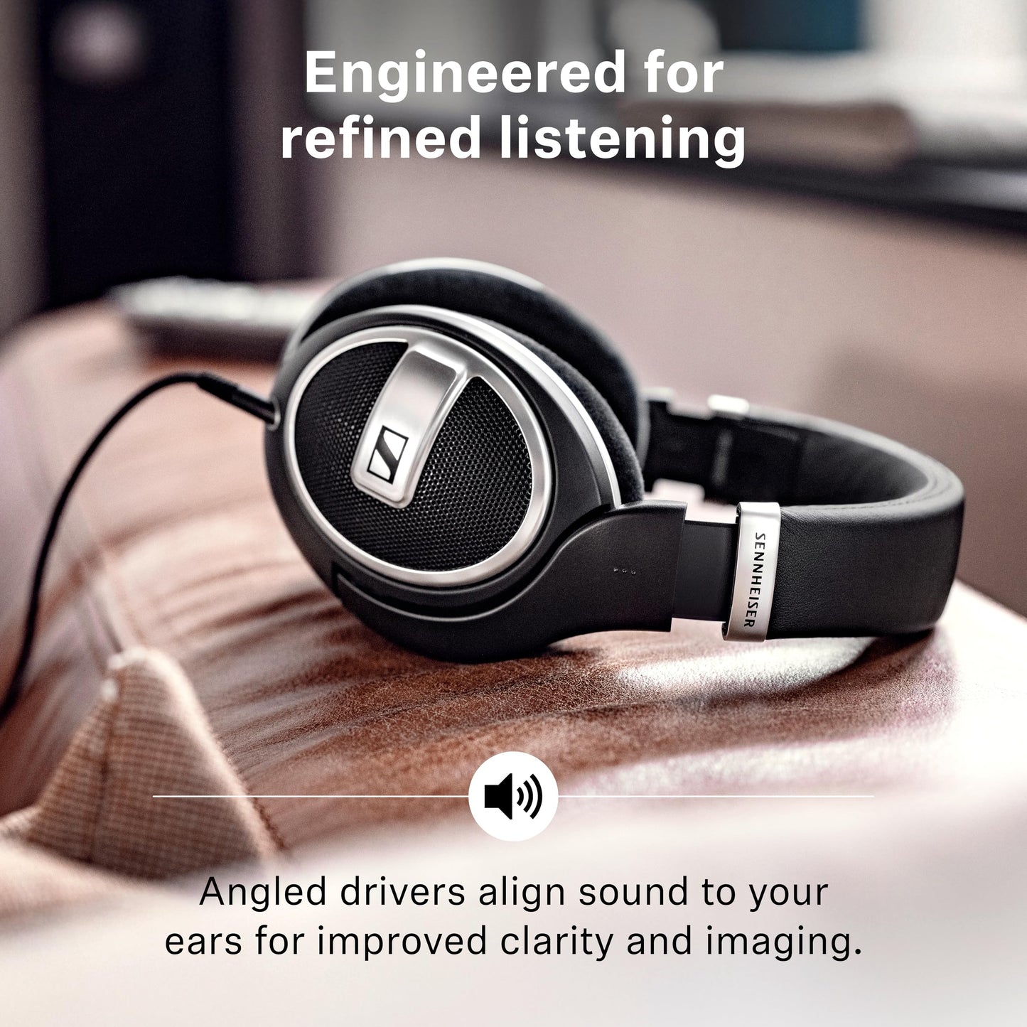 Sennheiser HD 599 SE Open-Back Headphones, Premium Design, Natural Balanced Audio, Comfortable Fit, Wired Headphones for Music, Gaming, School, Work, Black